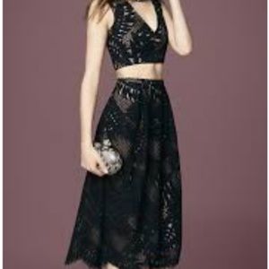 Bcbg Crop 2 piece cocktail dress "tyrah"